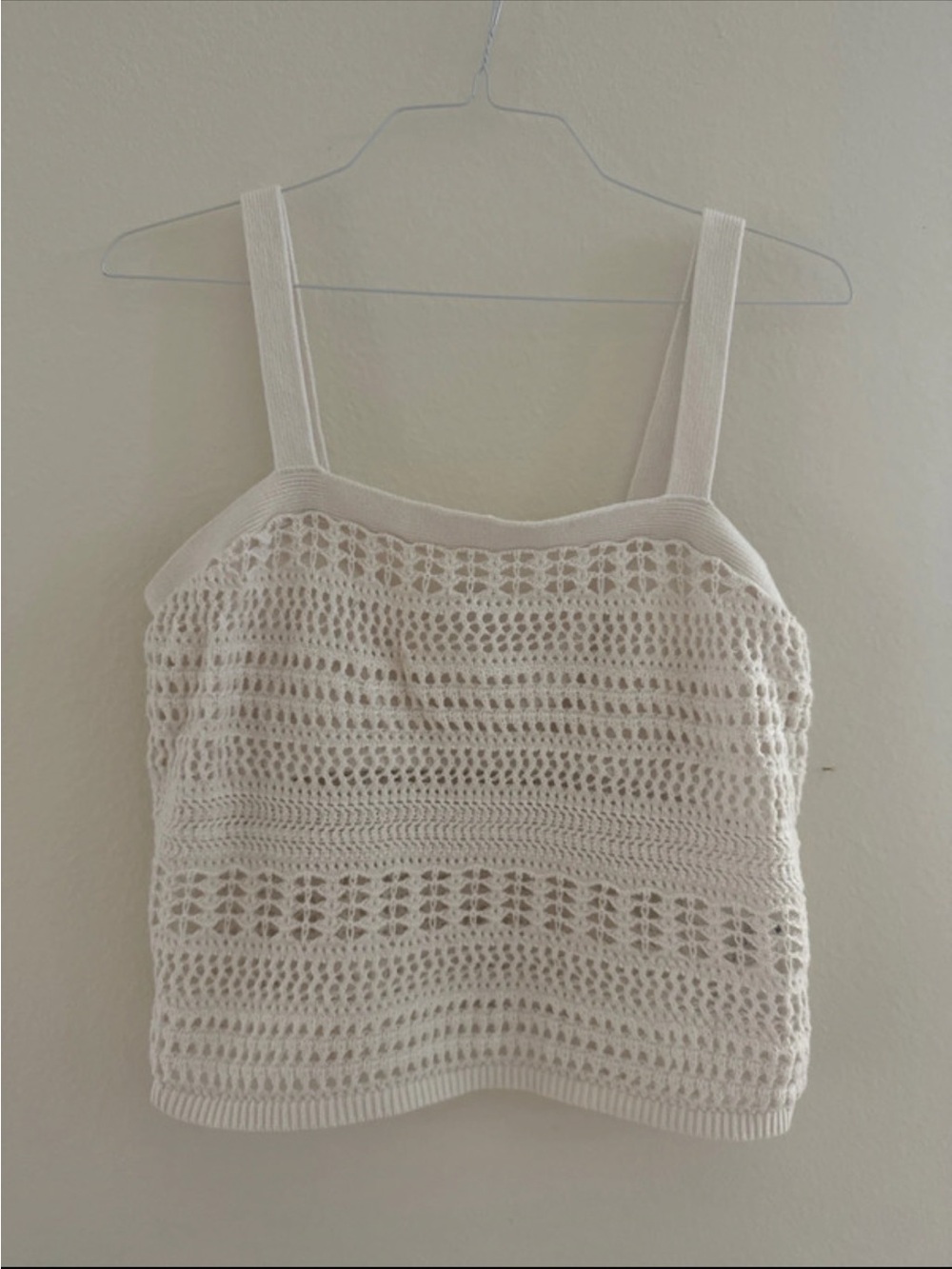Abercrombie & Fitch Cream Crochet Camisole